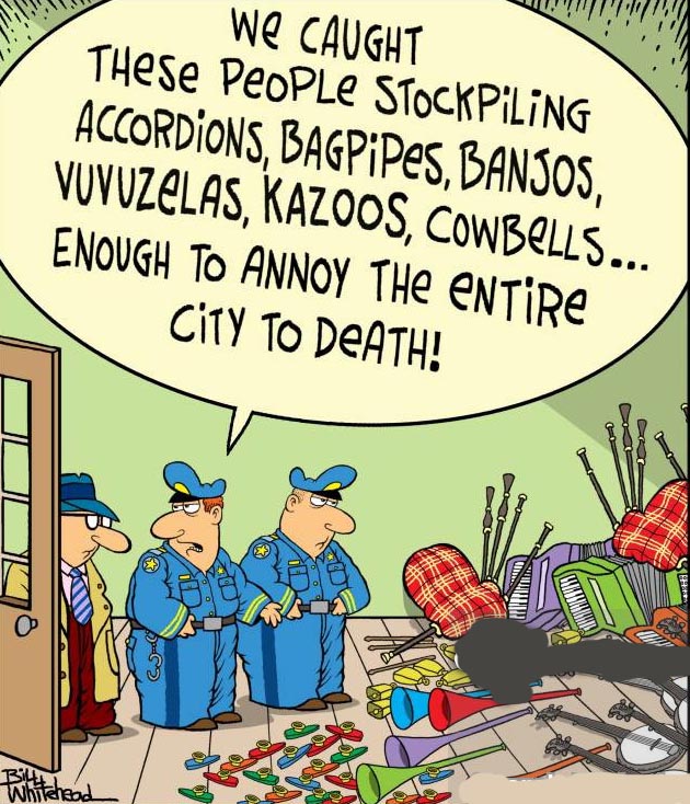 Accordion jokes and cartoons